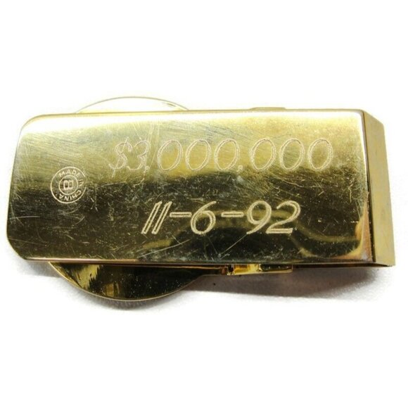 11-6-92 Vtg Money Clip "Dain Bosworth Incorporated" Advertising Gold Tone - Picture 4 of 5